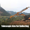 Customized size 360 Degree Rotation Grapple CAT320D Excavator telescopic Extension Arm 25 Meters
