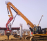 Coastal Vibro Hammer 18M Sheet Pile Driving Boom For Excavator